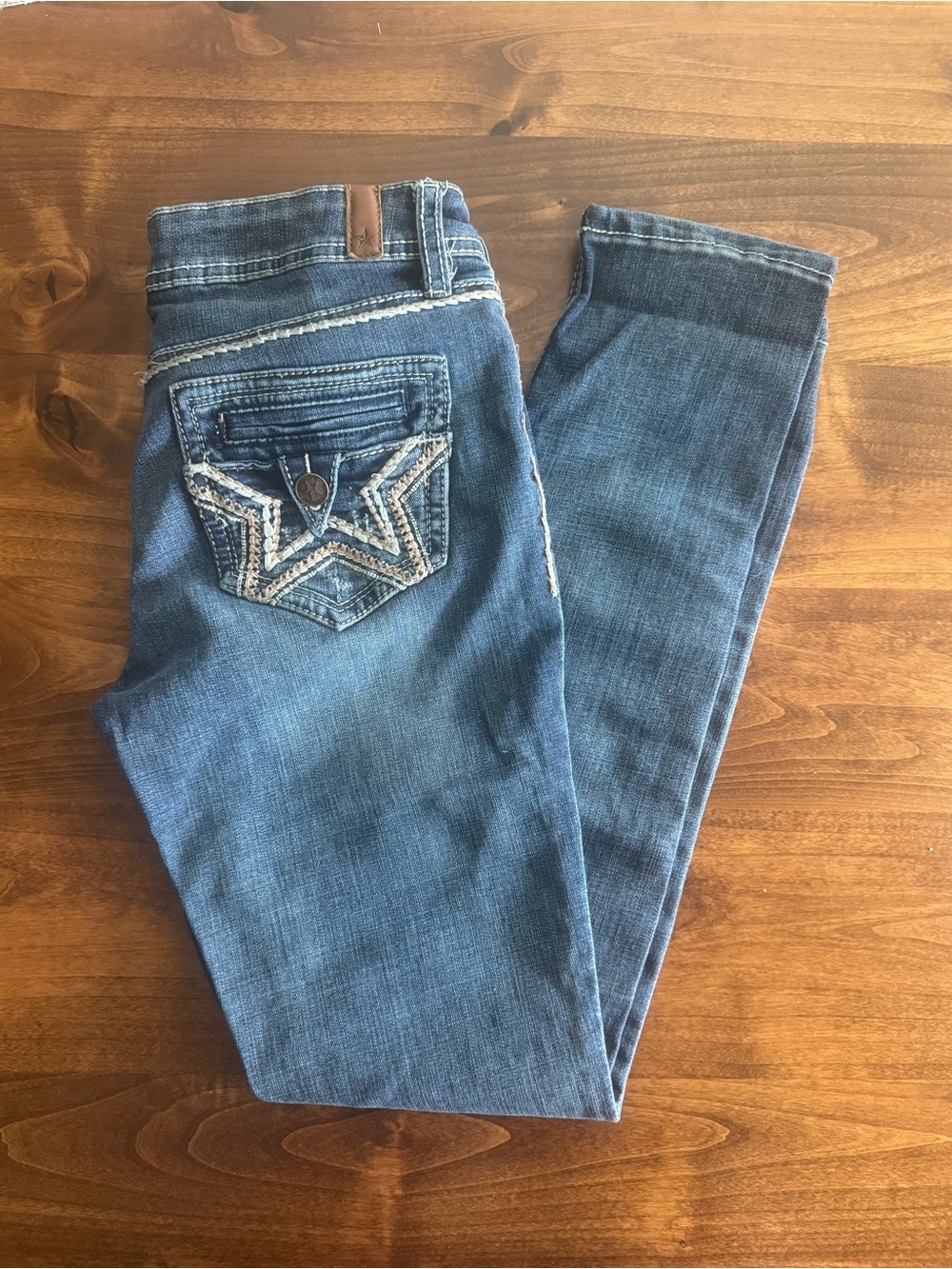 People’s Liberation NWOT Y2K size 28 Skinny Jeans Star Pockets
